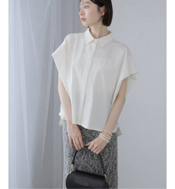  「【洗える】ストレッチシャツ」|シャツ・ブラウス|
