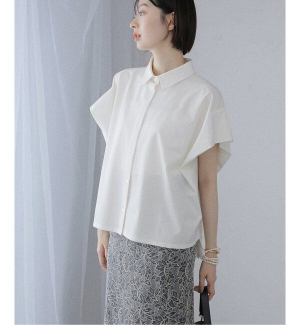  「【洗える】ストレッチシャツ」|シャツ・ブラウス|
