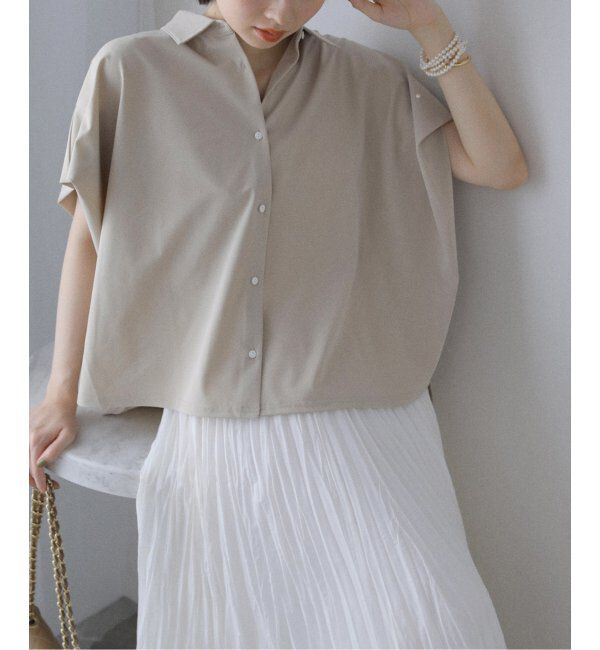  「【洗える】ストレッチシャツ」|シャツ・ブラウス|