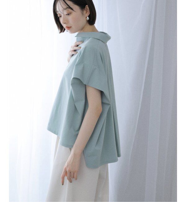  「【洗える】ストレッチシャツ」|シャツ・ブラウス|