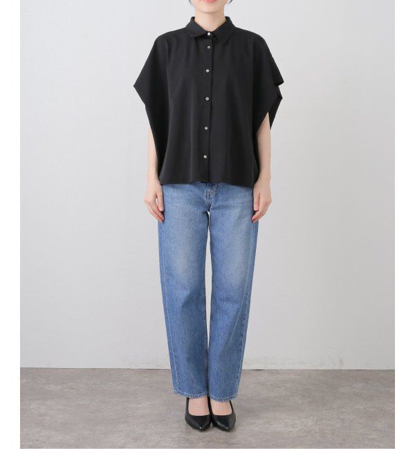  「【洗える】ストレッチシャツ」|シャツ・ブラウス|