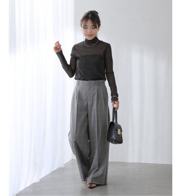  「【洗える】シアースタンドプルオーバー」|Tシャツ・カットソー|