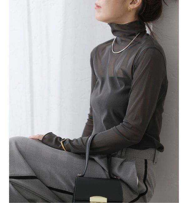  「【洗える】シアースタンドプルオーバー」|Tシャツ・カットソー|