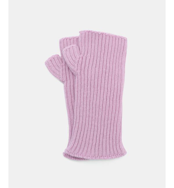  「WILLIAM BRUNTON/ウィリアム ブラントン カシミヤ リブウォーマー」|手袋|パープル