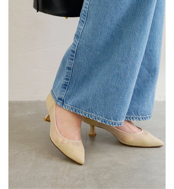  「《追加》5cmポインテッドチュールドットパンプス」|パンプス|