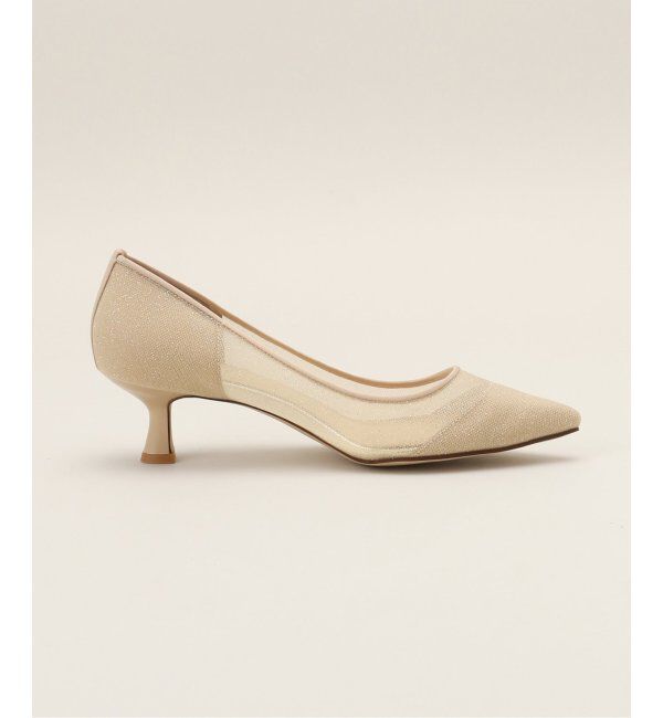  「《追加》5cmポインテッドチュールドットパンプス」|パンプス|