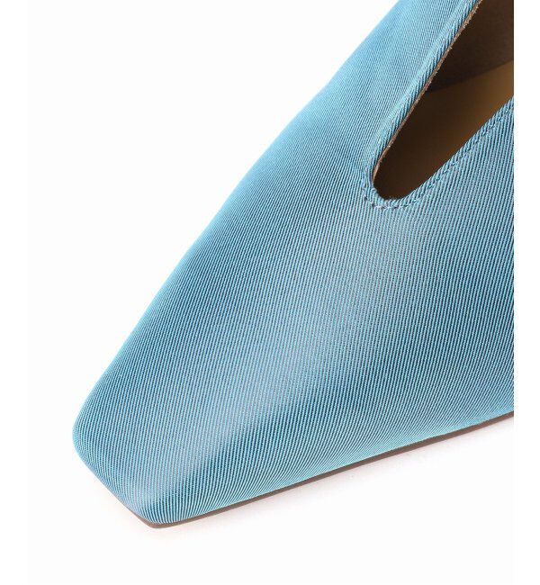  「GRISE4cmナロースクエアウェーブスリングバック」|パンプス|