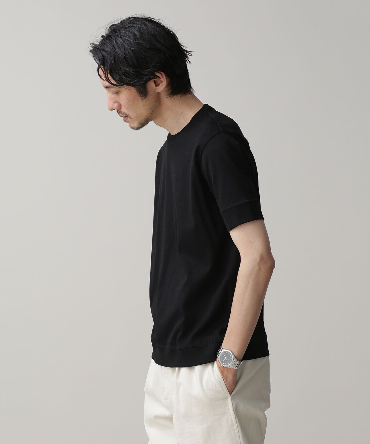 nano･universe「LB.03/｢FORMAL JERSEY｣クルーネックカットソー半袖」|Tシャツ・カットソー|