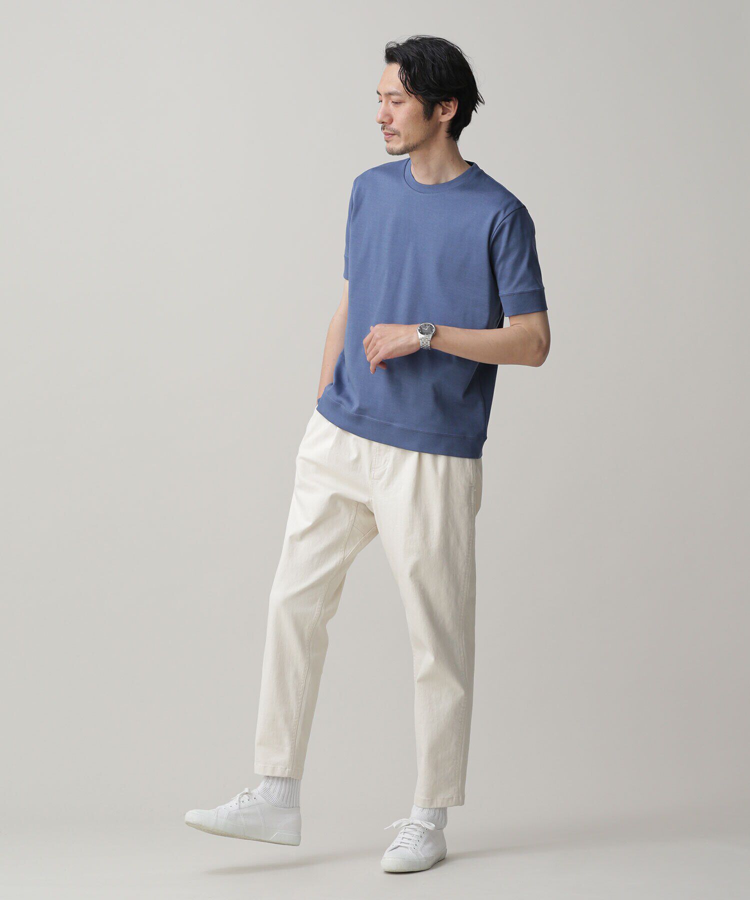 nano･universe「LB.03/｢FORMAL JERSEY｣クルーネックカットソー半袖」|Tシャツ・カットソー|