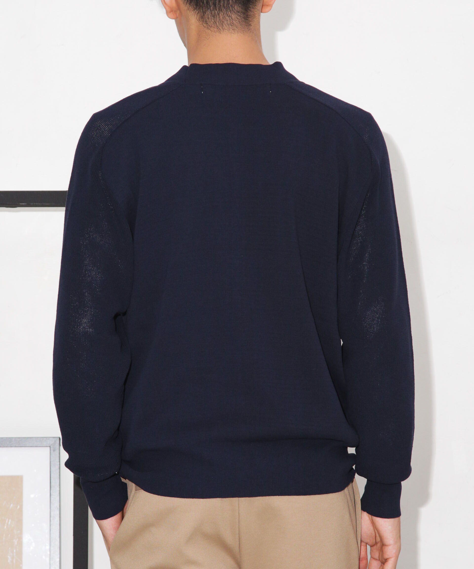 nano･universe「C/solotex(R)サドルショルダーVネックカーディガン」|ニット・セーター|