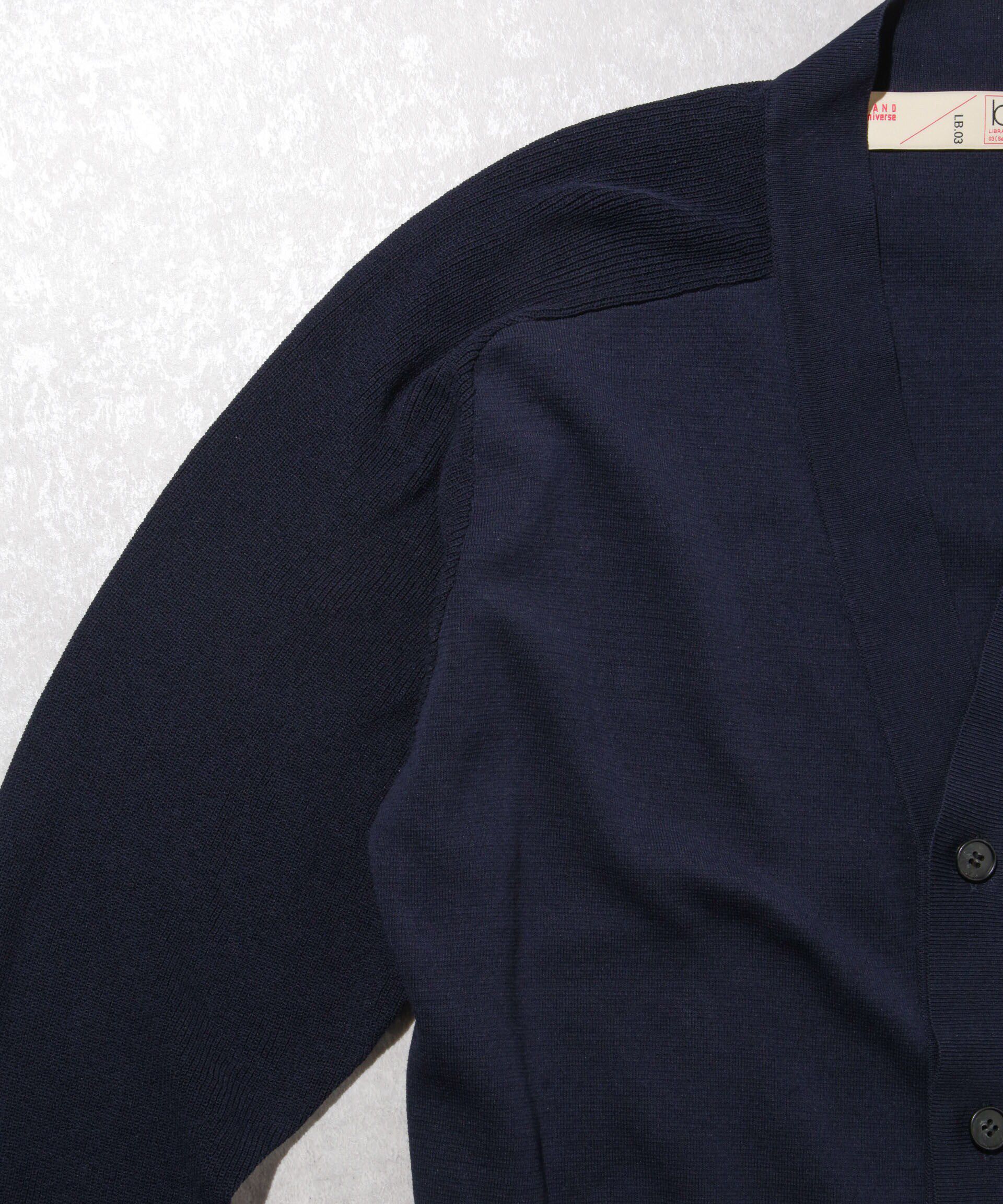 nano･universe「C/solotex(R)サドルショルダーVネックカーディガン」|ニット・セーター|