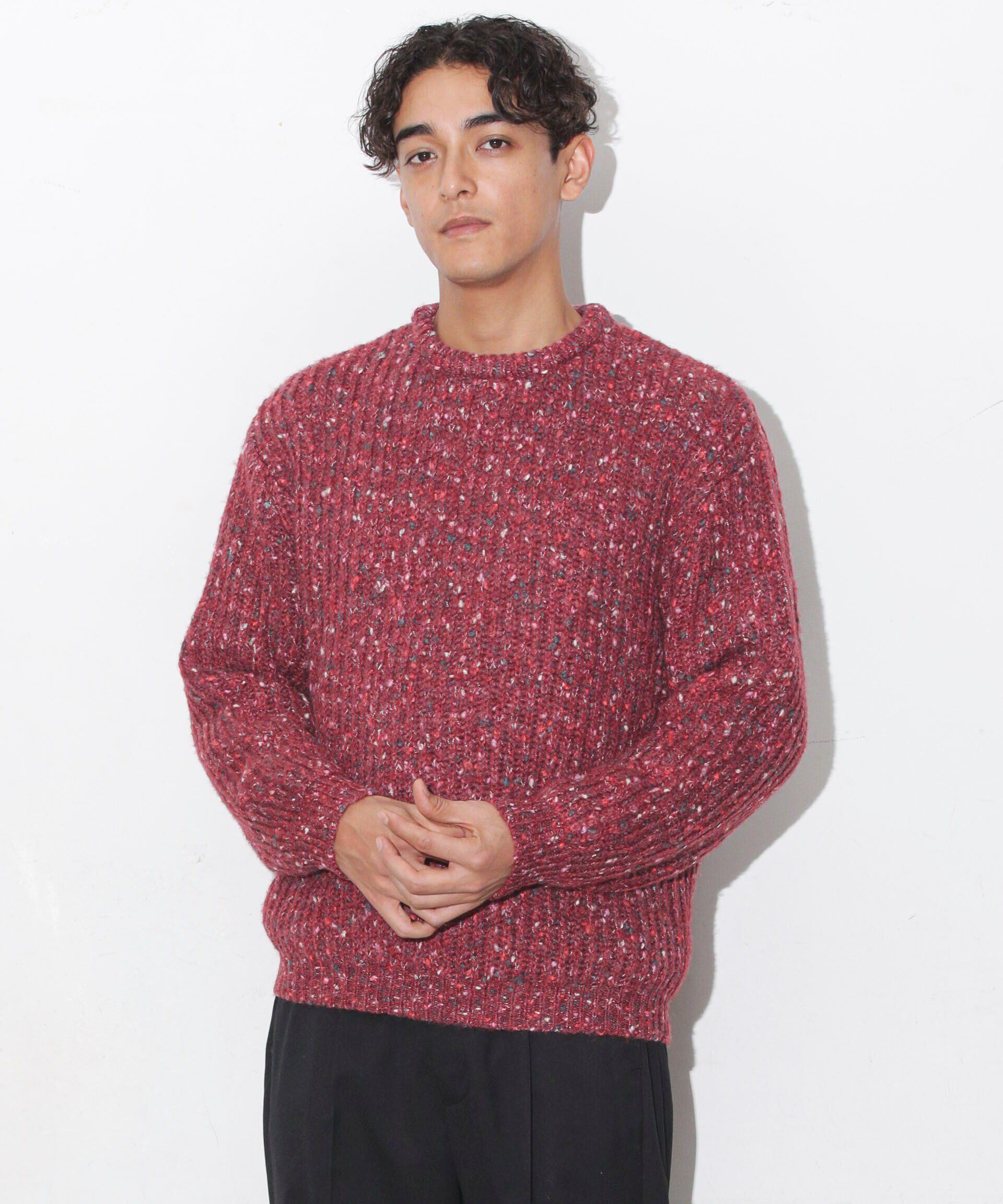 nano･universe「ファンシーネッププルオーバー」|ニット・セーター|