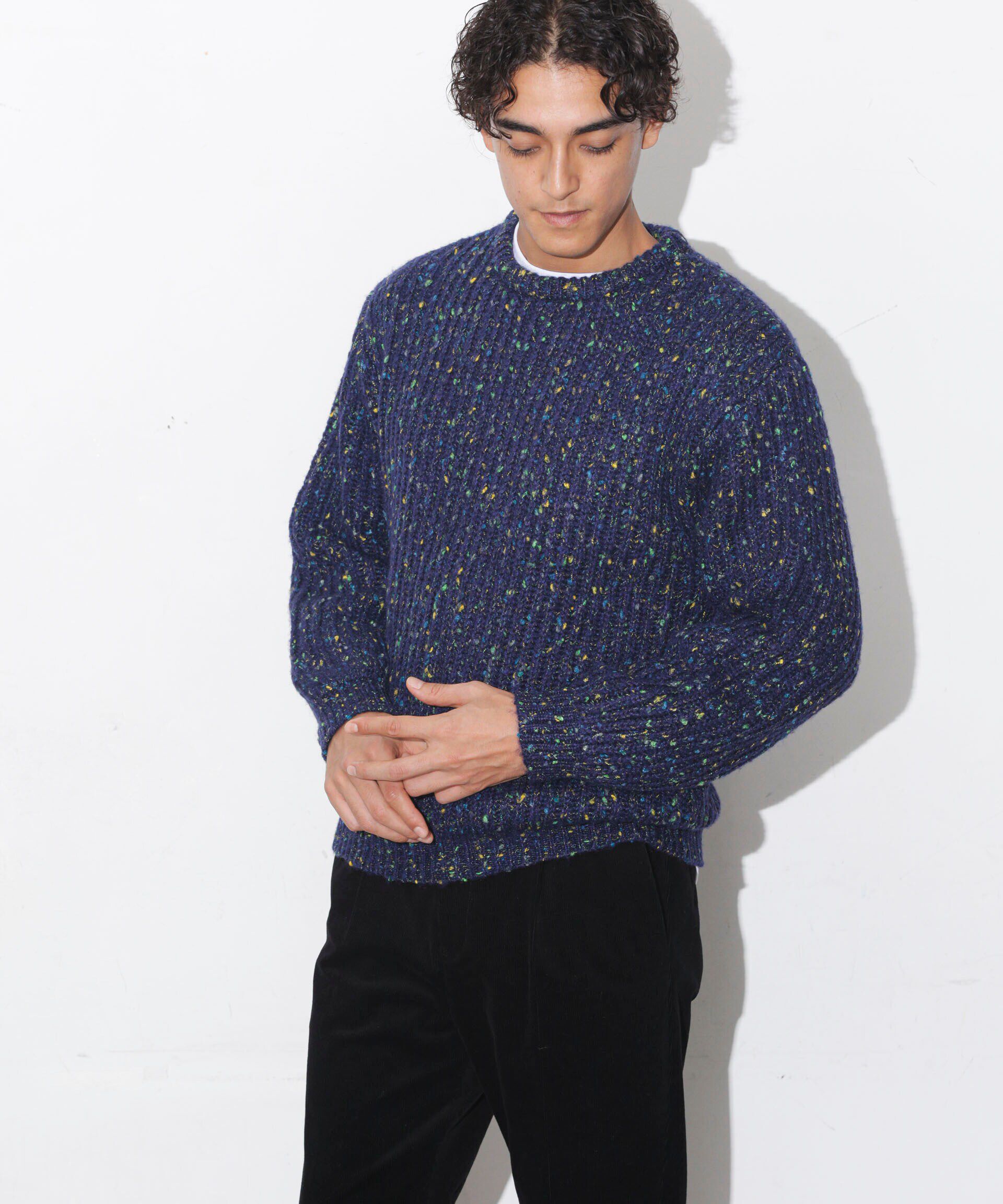 nano･universe「ファンシーネッププルオーバー」|ニット・セーター|