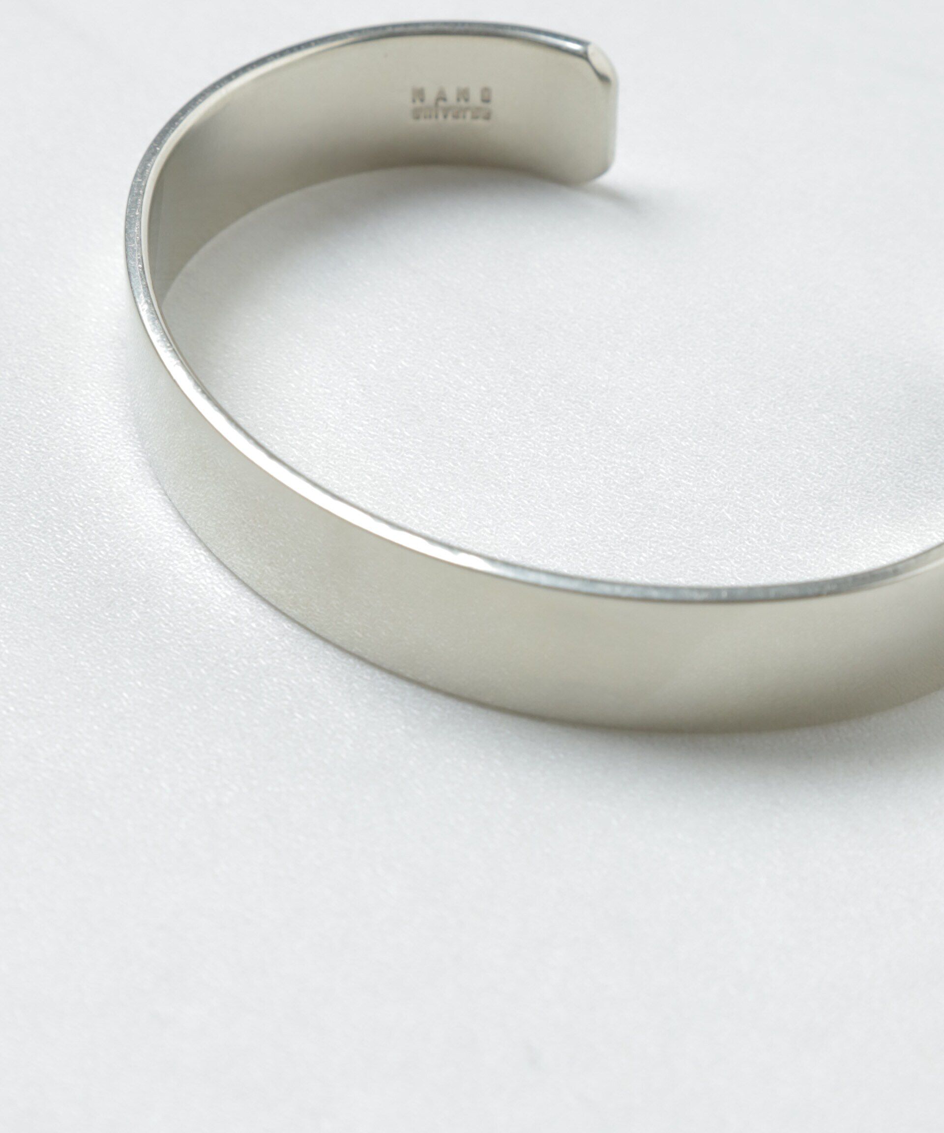 nano･universe「「NU jewelry」ジャーマンシルバーナローバングル」|ブレスレット・バングル|