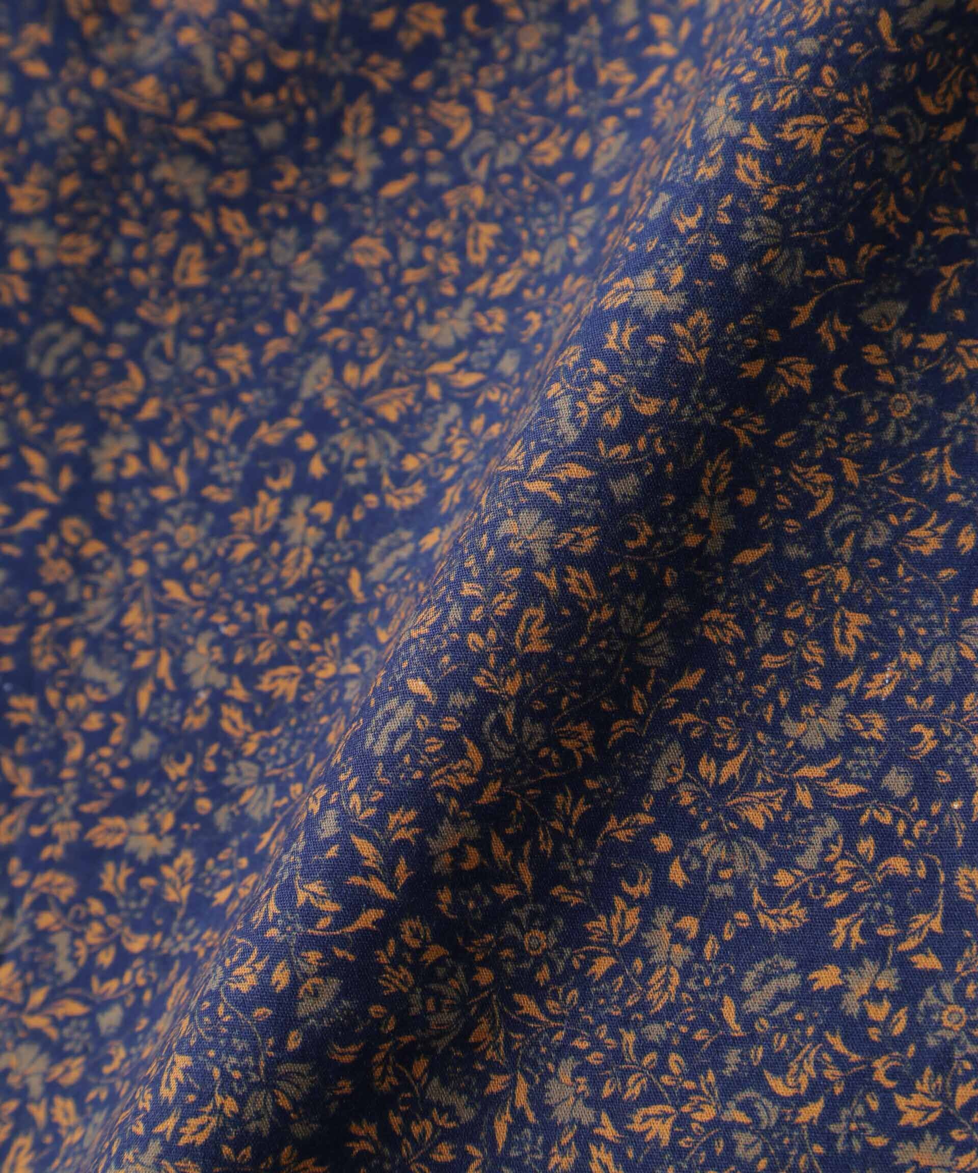 nano･universe「小花柄レギュラーシャツ 半袖」|シャツ・ブラウス|