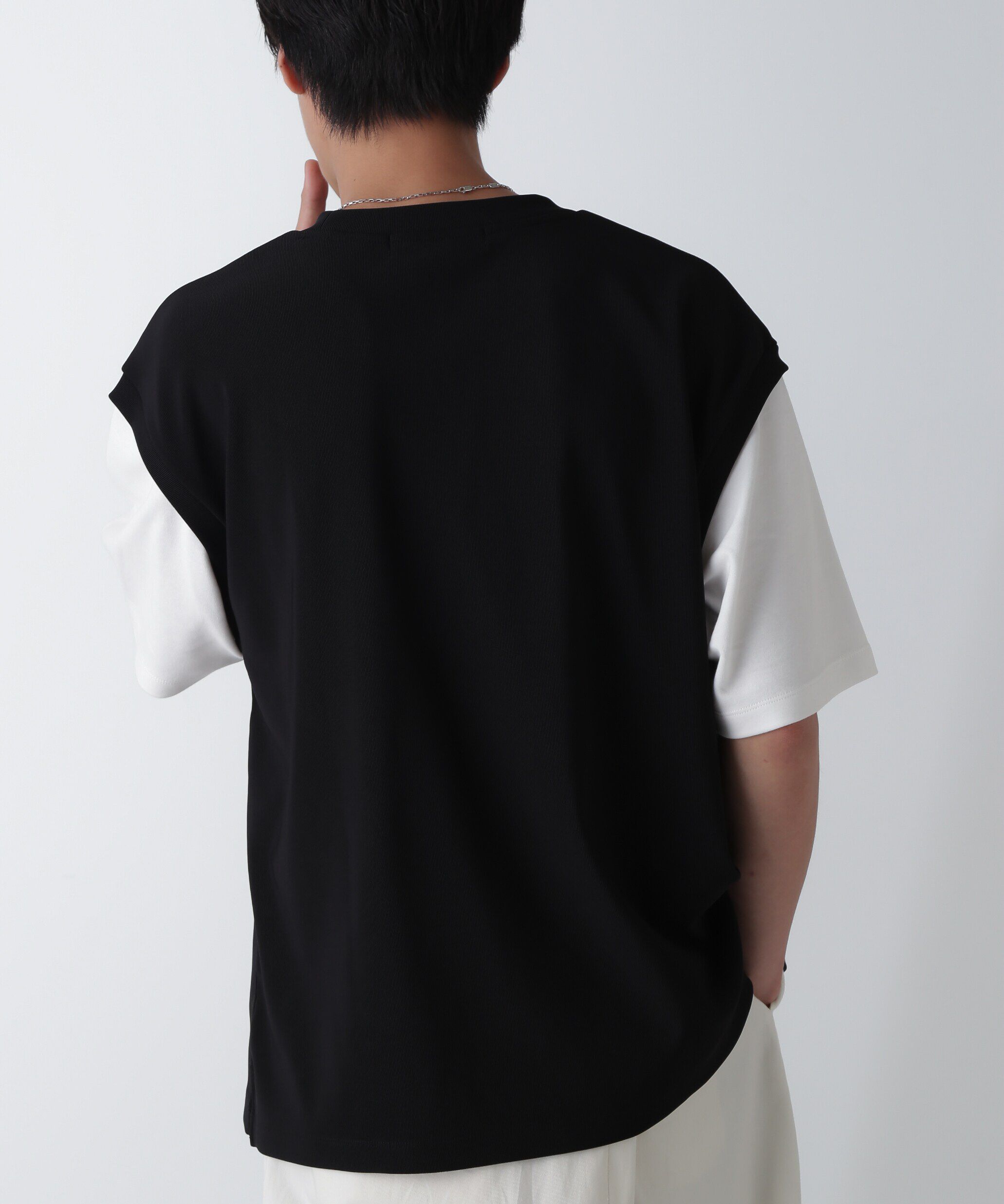 nano･universe「フェイクレイヤードリラックスTシャツ 半袖」|Tシャツ・カットソー|