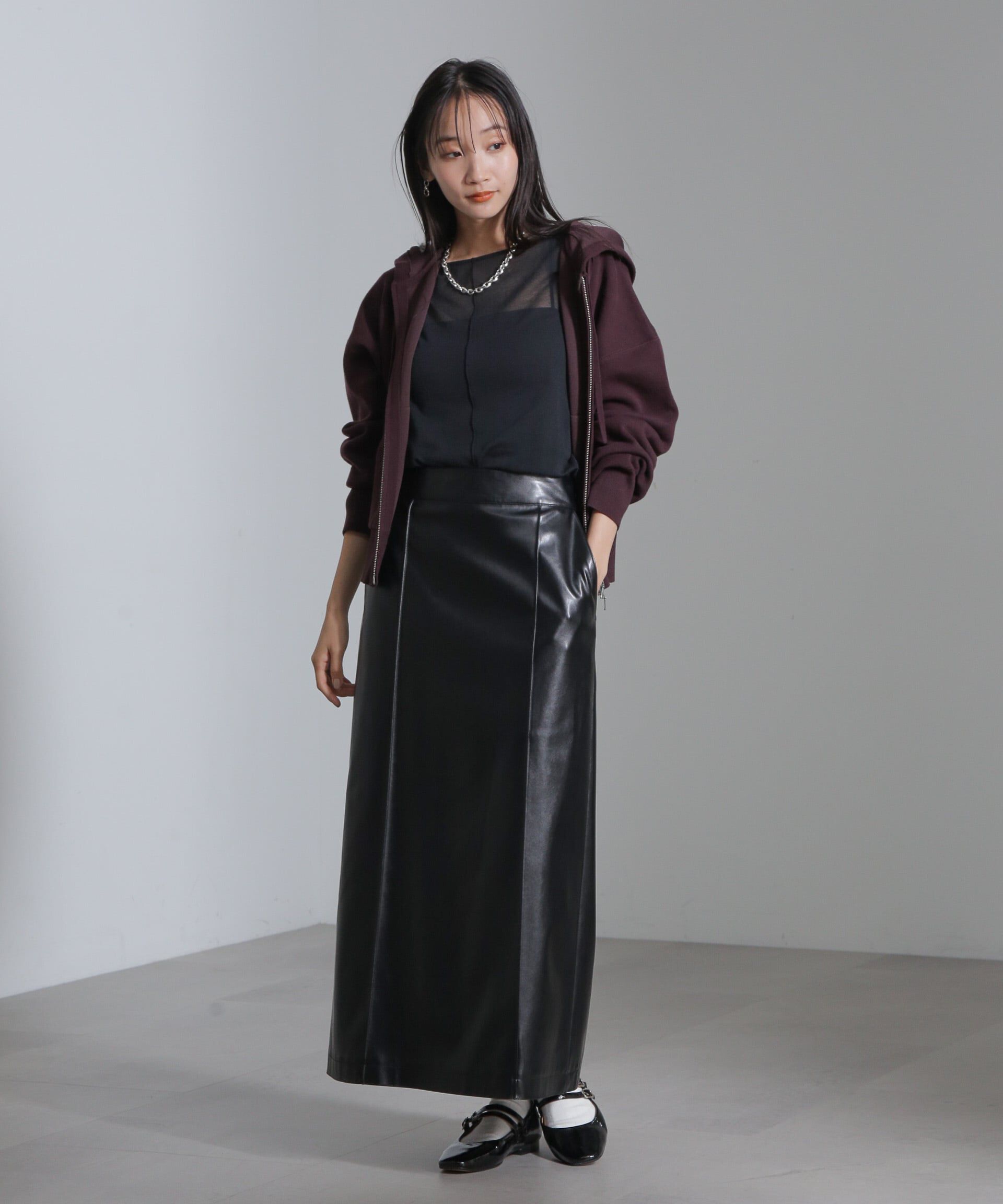 nano･universe「接結ニットパーカー」|ニット・セーター|