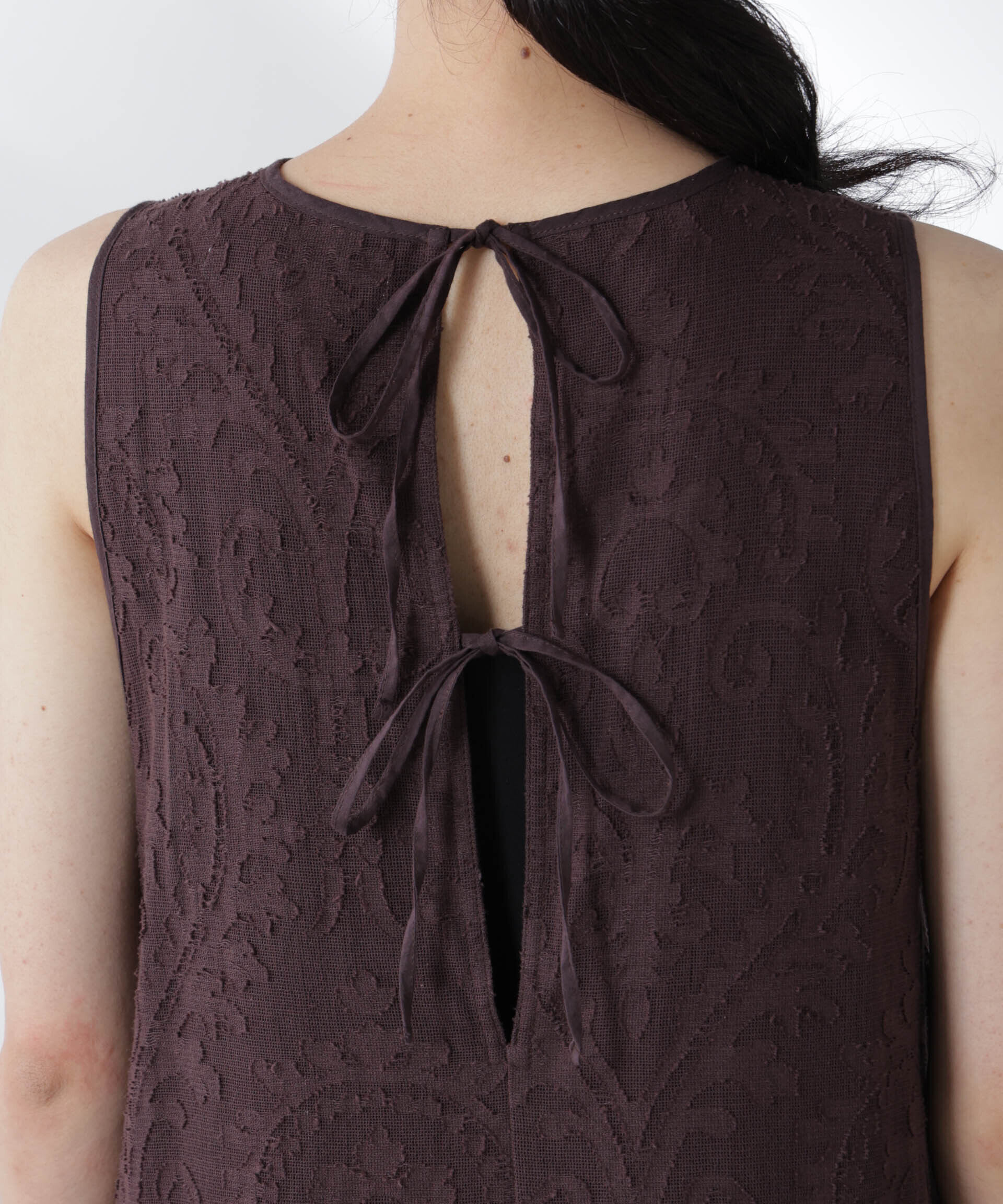 nano･universe「made in india カットワークジャカードワンピース(セットアップ可)」|ワンピース|