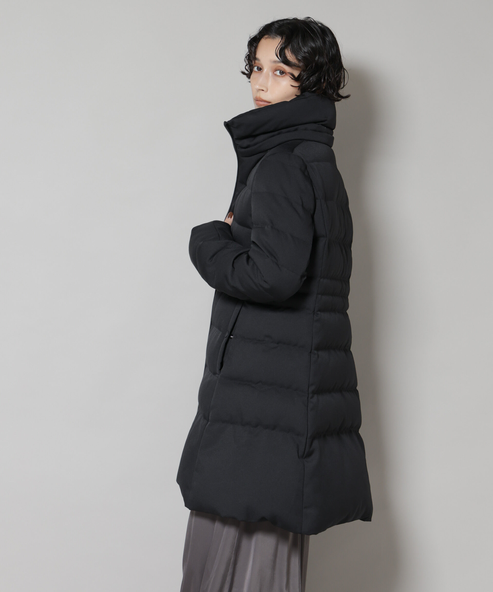 nano･universe「「西川ダウン(R)」サージロングダウン」|ダウン|