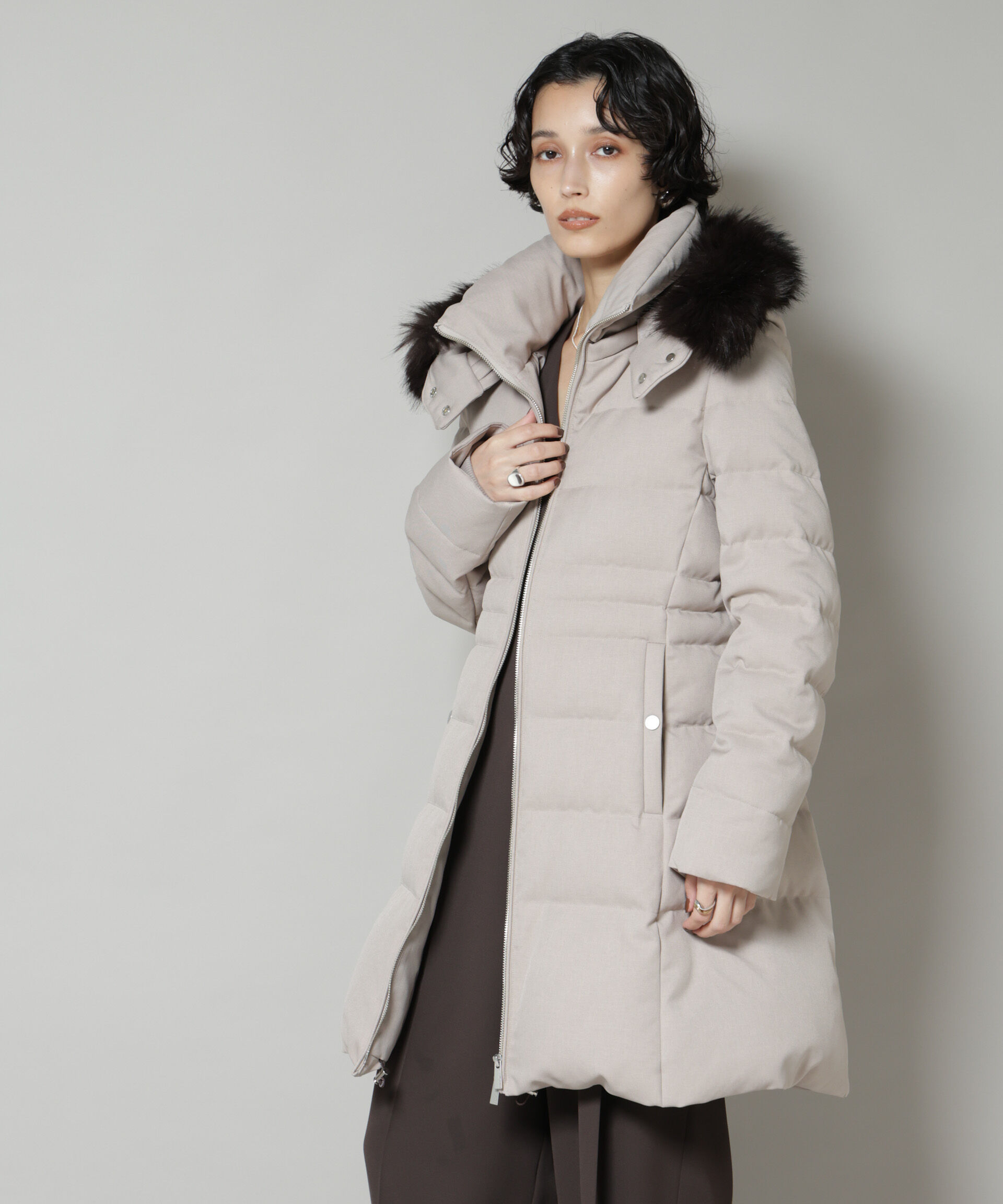 nano･universe「「西川ダウン(R)」サージロングダウン」|ダウン|