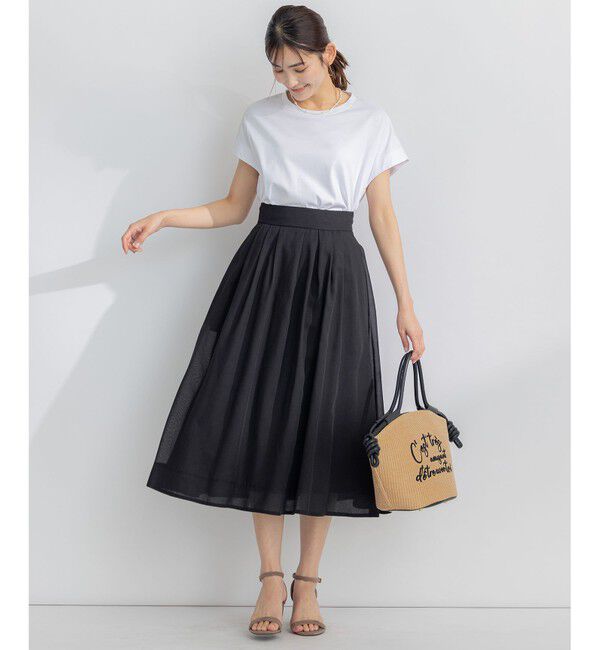 組曲「【汗ジミ防止・撥水】GIZAプレーティング天竺フレンチスリーブ カットソー」|Tシャツ・カットソー|