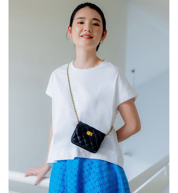 組曲「【汗ジミ防止・撥水】GIZAプレーティング天竺フレンチスリーブ カットソー」|Tシャツ・カットソー|