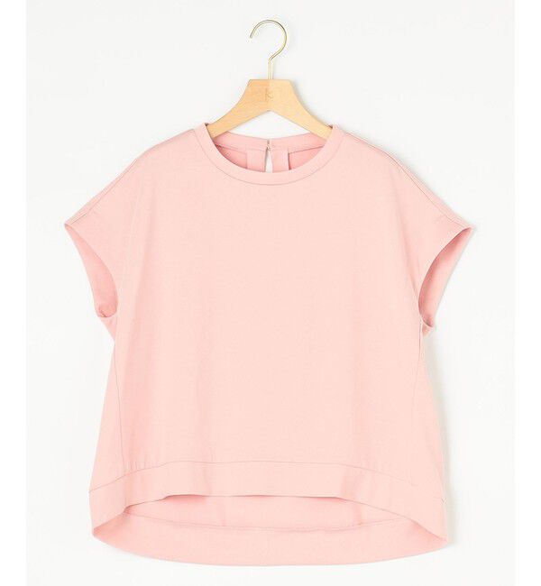 組曲「【汗ジミ防止・撥水】GIZAプレーティング天竺フレンチスリーブ カットソー」|Tシャツ・カットソー|