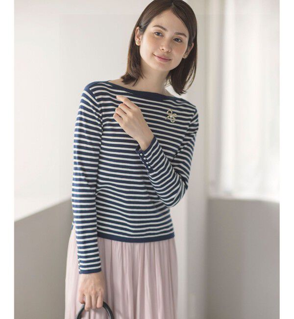 組曲「シルク混ニットロングＴシャツ」|ニット・セーター|
