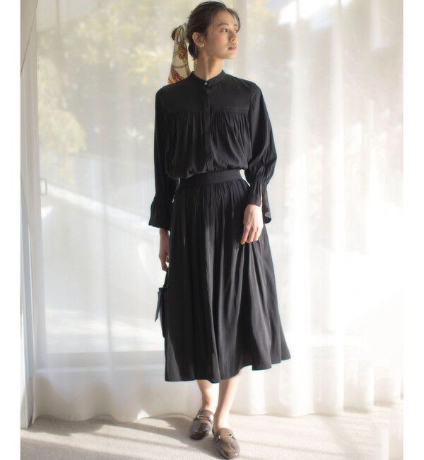 組曲「【WEB限定】ギャザーライトデシン スカート」|スカート|