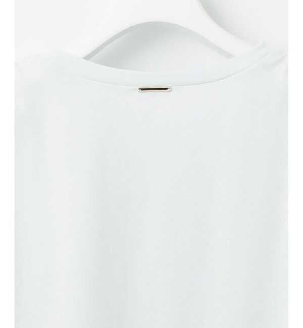 自由区「【洗える】タックギャザーネック Tシャツ」|Tシャツ・カットソー|