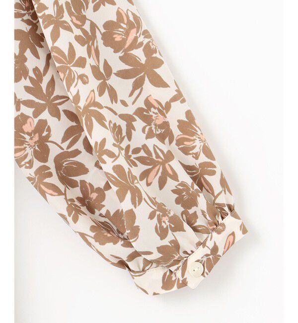 自由区「【洗える】スノーフラワープリント ワンピース」|ワンピース|