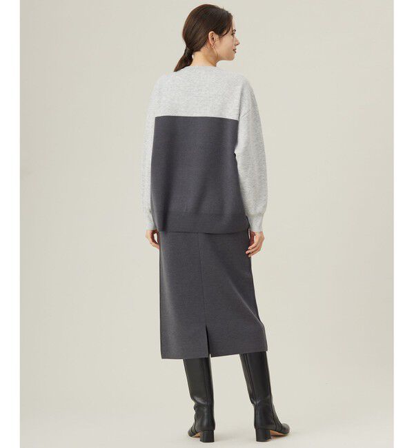 自由区「【カタログ掲載・セットアップ対応・洗える】スムージーブロッキング ニット」|ニット・セーター|