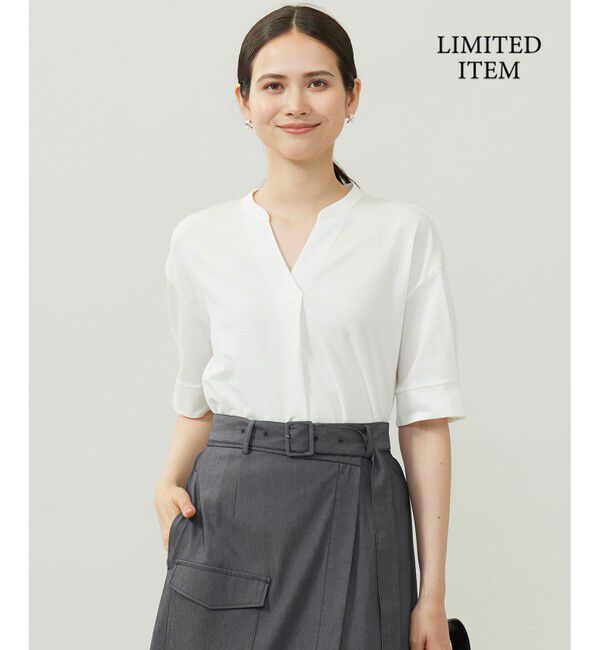 自由区「【WEB限定・洗える】サッカージャージー カットソー」|Tシャツ・カットソー|オフ