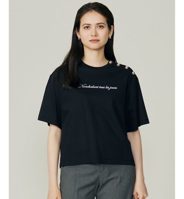 自由区「【カタログ掲載】ループバック Tシャツ」|Tシャツ・カットソー|ネイビー