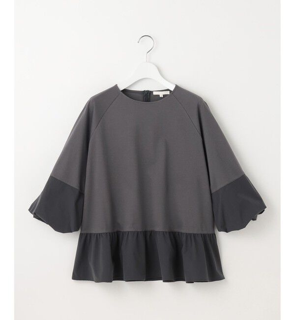 自由区「クリアコットンポンチペプラム カットソー」|Tシャツ・カットソー|