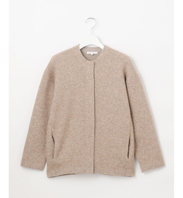 自由区「ラメブークレ アウター」|カーディガン|