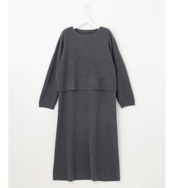 23区「【洗える】レイヤードニットツイン ワンピース」|ワンピース|
