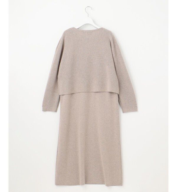 23区「【洗える】レイヤードニットツイン ワンピース」|ワンピース|