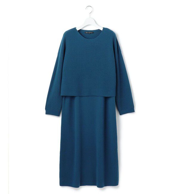 23区「【洗える】レイヤードニットツイン ワンピース」|ワンピース|
