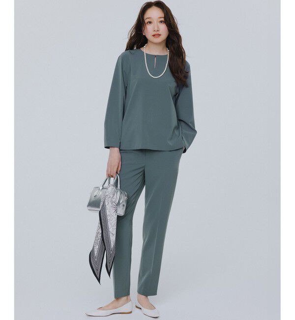 23区「【洗える】2WAYストレッチツイル ブラウス」|シャツ・ブラウス|