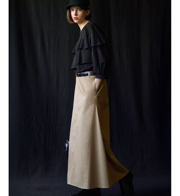 23区「【Oggi9月号掲載/洗える】クリアトリコットジャージー フリルデザイン カットソー」|Tシャツ・カットソー|