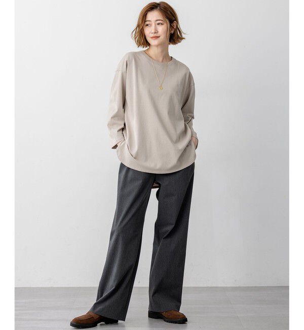 23区「【SLOW/一部店舗限定】MVSコットン チュニック シンプルTEE」|Tシャツ・カットソー|