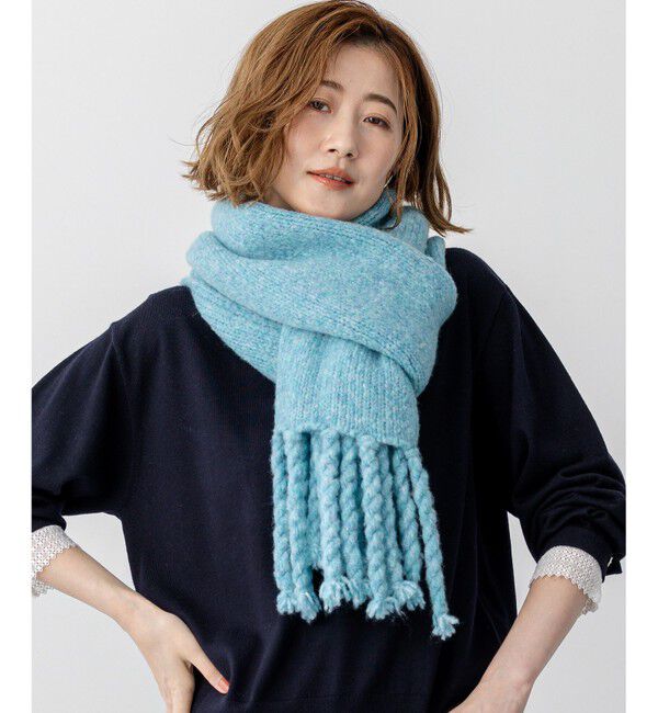 23区「【見上愛さん着用/STORY掲載】ブラッシュドエアーウール ニット マフラー」|その他|ｽｶｲﾌﾞﾙ