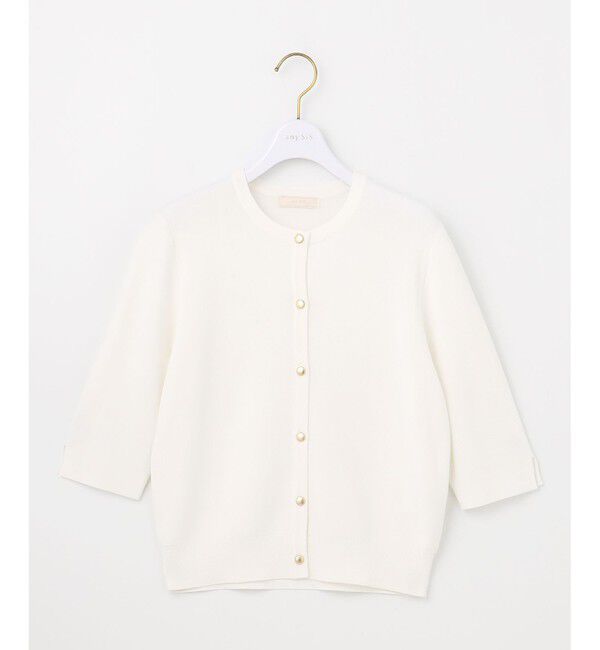 ANY SIS「【接触冷感・UVカット・洗える】ハーフスリーブ カーディガン」|カーディガン|
