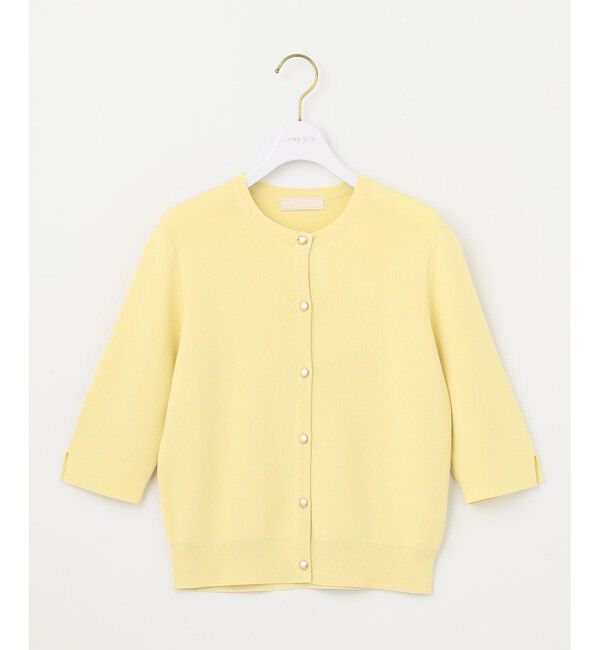 ANY SIS「【接触冷感・UVカット・洗える】ハーフスリーブ カーディガン」|カーディガン|