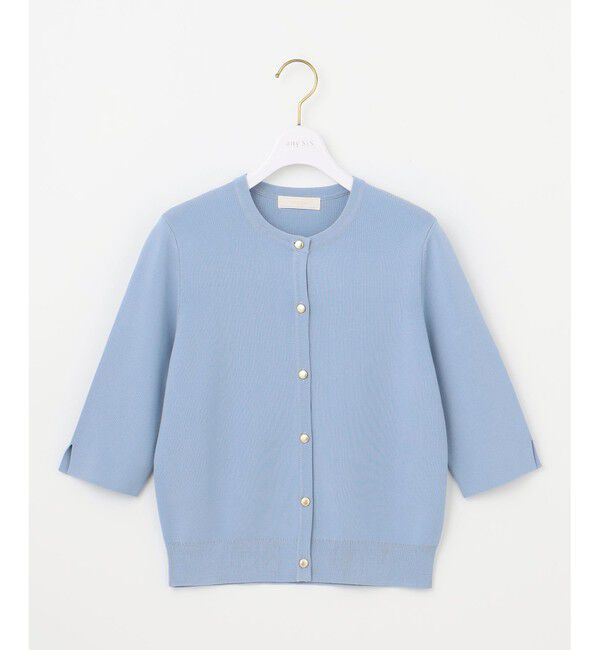 ANY SIS「【接触冷感・UVカット・洗える】ハーフスリーブ カーディガン」|カーディガン|