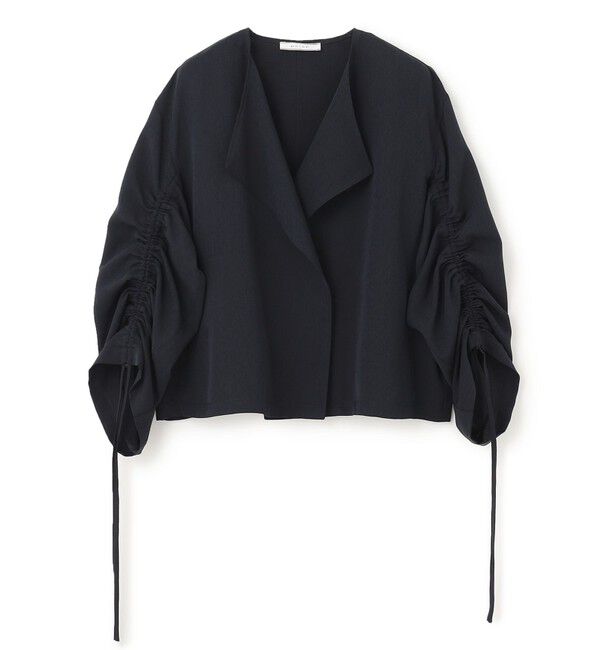 BEIGE,「ZINNIA / ノーカラーブルゾン」|ノーカラージャケット|