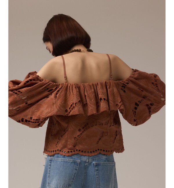 GRACE CONTINENTAL「カットワークオフショルトップ」|その他|