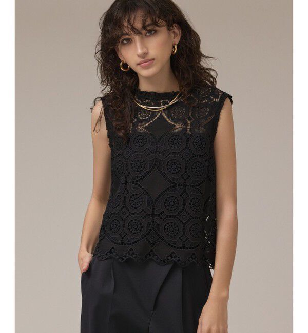 Diagram「サークルレースノースリーブトップ」|その他|ブラック