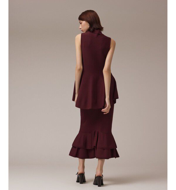 GRACE CONTINENTAL「ビジューニットベスト」|ベスト・ジレ|